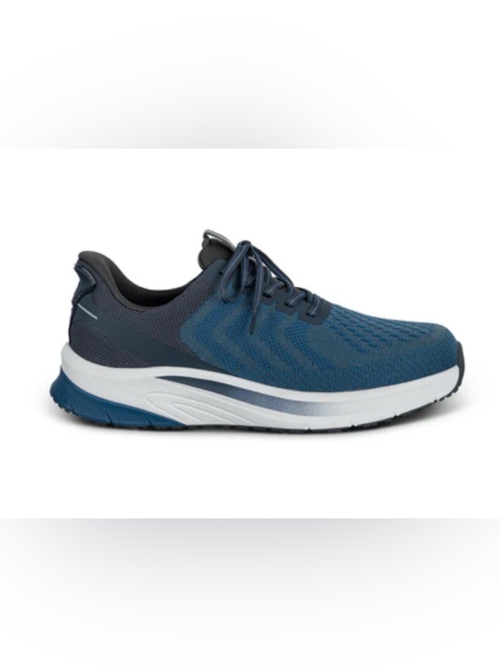 Men's Blue Knit Running Sneakers - Picture 8 of 16